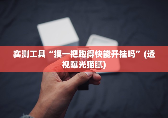 实测工具“摸一把跑得快能开挂吗”(透视曝光猫腻)