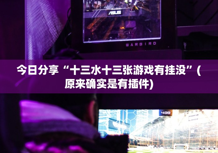 今日分享“十三水十三张游戏有挂没”(原来确实是有插件)