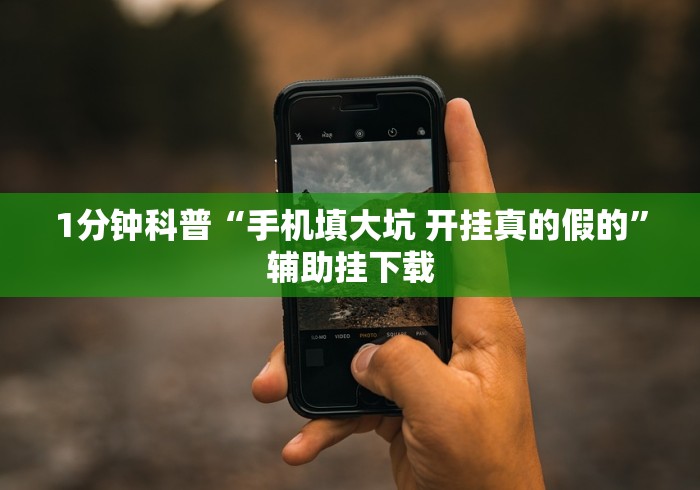 1分钟科普“手机填大坑 开挂真的假的”辅助挂下载