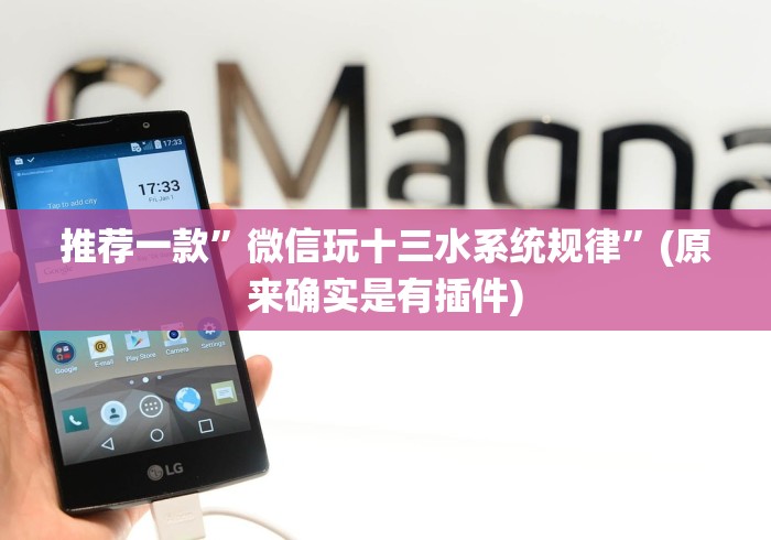 推荐一款”微信玩十三水系统规律”(原来确实是有插件)