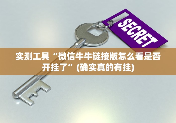 实测工具“微信牛牛链接版怎么看是否开挂了”(确实真的有挂)