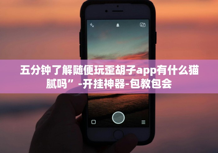 五分钟了解随便玩歪胡子app有什么猫腻吗”-开挂神器-包教包会
