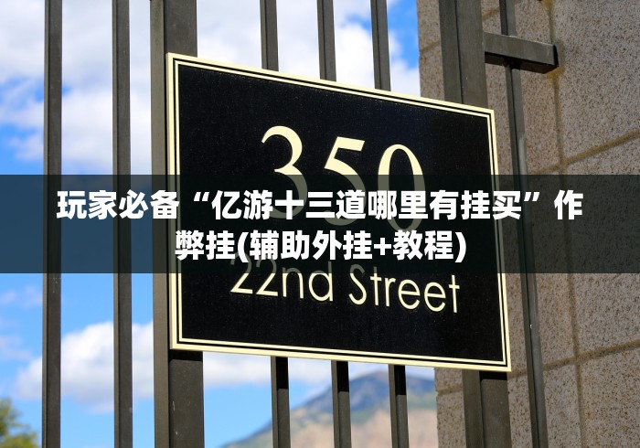 玩家必备“亿游十三道哪里有挂买”作弊挂(辅助外挂+教程)