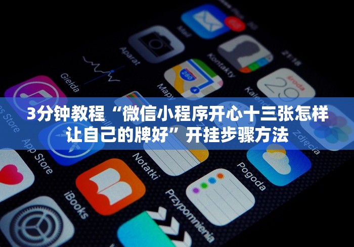 3分钟教程“微信小程序开心十三张怎样让自己的牌好”开挂步骤方法