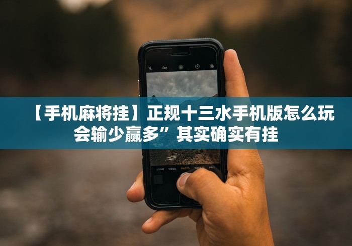 【手机麻将挂】正规十三水手机版怎么玩会输少赢多”其实确实有挂