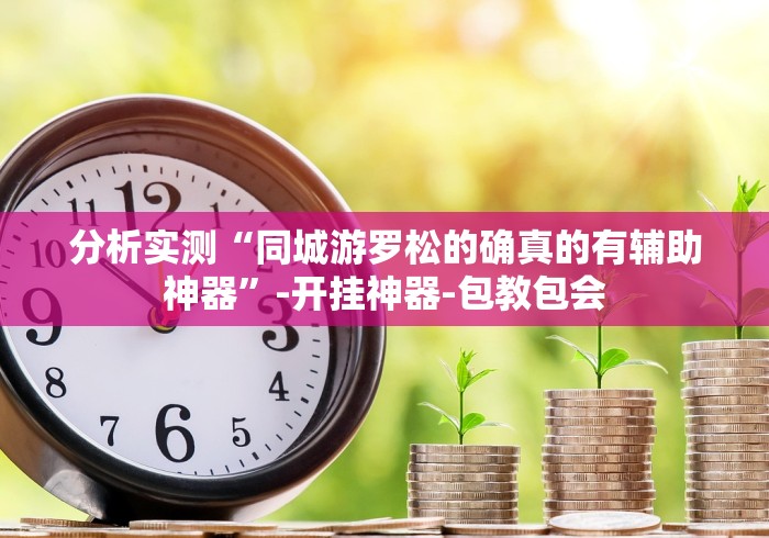 分析实测“同城游罗松的确真的有辅助神器”-开挂神器-包教包会
