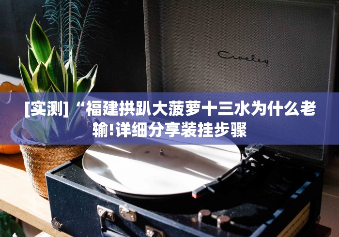 [实测]“福建拱趴大菠萝十三水为什么老输!详细分享装挂步骤