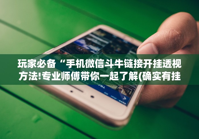玩家必备“手机微信斗牛链接开挂透视方法!专业师傅带你一起了解(确实有挂)