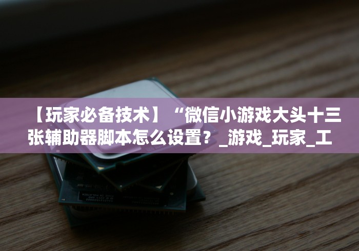 【玩家必备技术】“微信小游戏大头十三张辅助器脚本怎么设置？_游戏_玩家_工具