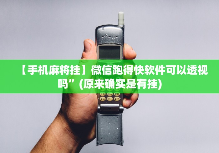 【手机麻将挂】微信跑得快软件可以透视吗”(原来确实是有挂)