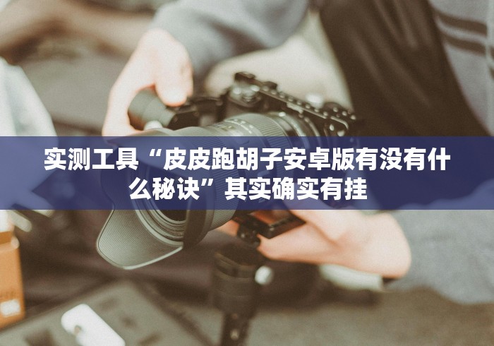 实测工具“皮皮跑胡子安卓版有没有什么秘诀”其实确实有挂