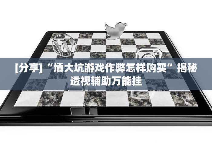 [分享]“填大坑游戏作弊怎样购买”揭秘透视辅助万能挂