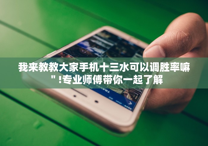 我来教教大家手机十三水可以调胜率嘛＂!专业师傅带你一起了解