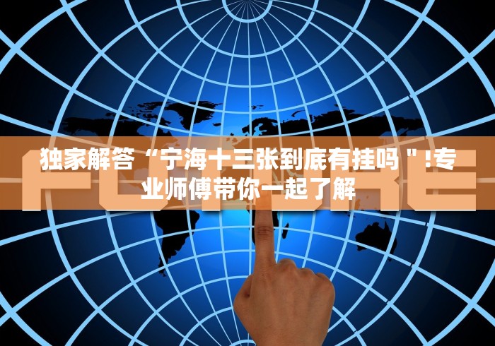 独家解答“宁海十三张到底有挂吗＂!专业师傅带你一起了解