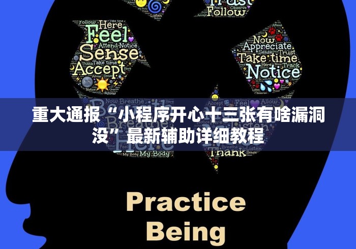 重大通报“小程序开心十三张有啥漏洞没”最新辅助详细教程