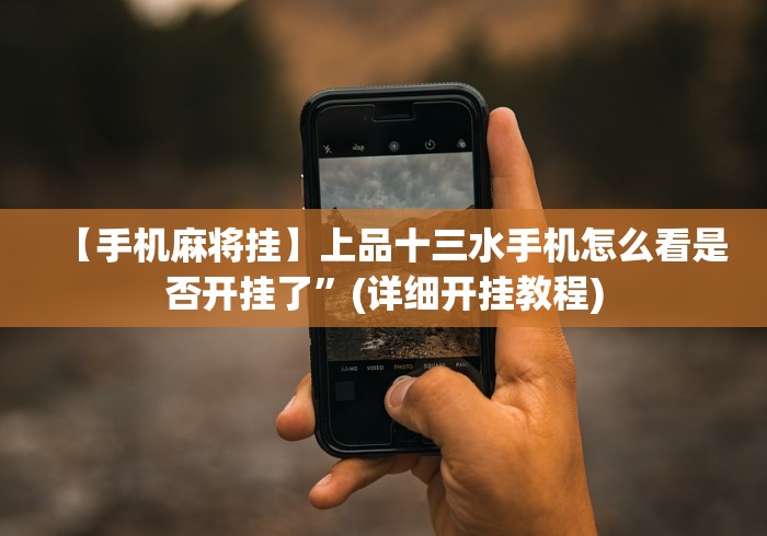 【手机麻将挂】上品十三水手机怎么看是否开挂了”(详细开挂教程)