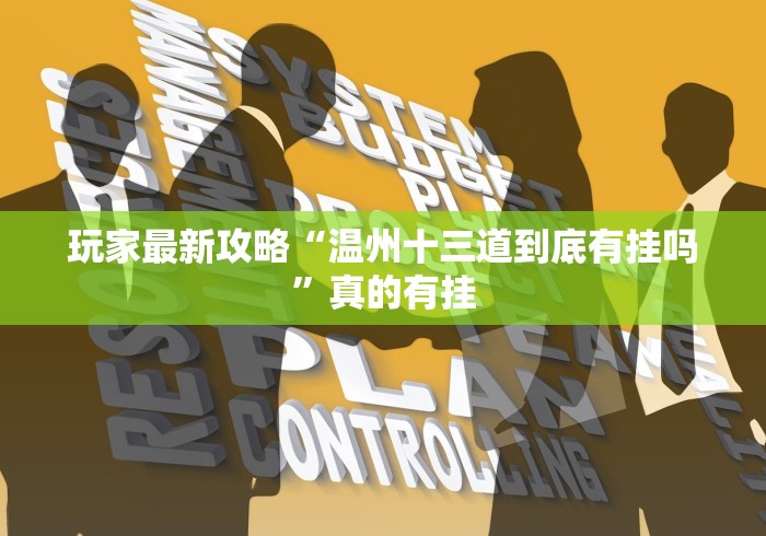 玩家最新攻略“温州十三道到底有挂吗”真的有挂