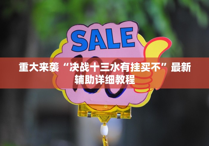 重大来袭“决战十三水有挂买不”最新辅助详细教程