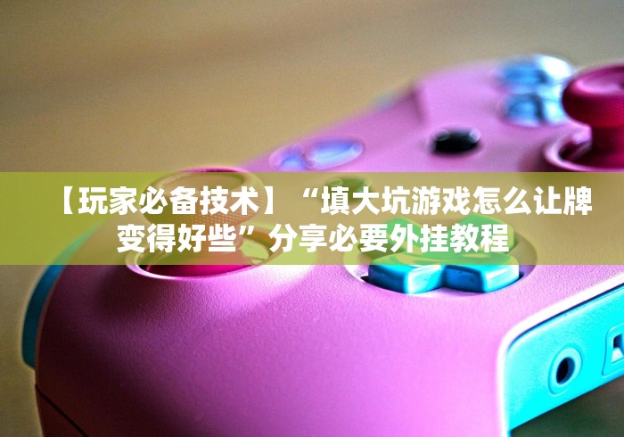 【玩家必备技术】“填大坑游戏怎么让牌变得好些”分享必要外挂教程