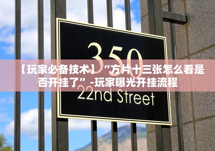 【玩家必备技术】“方片十三张怎么看是否开挂了”-玩家曝光开挂流程