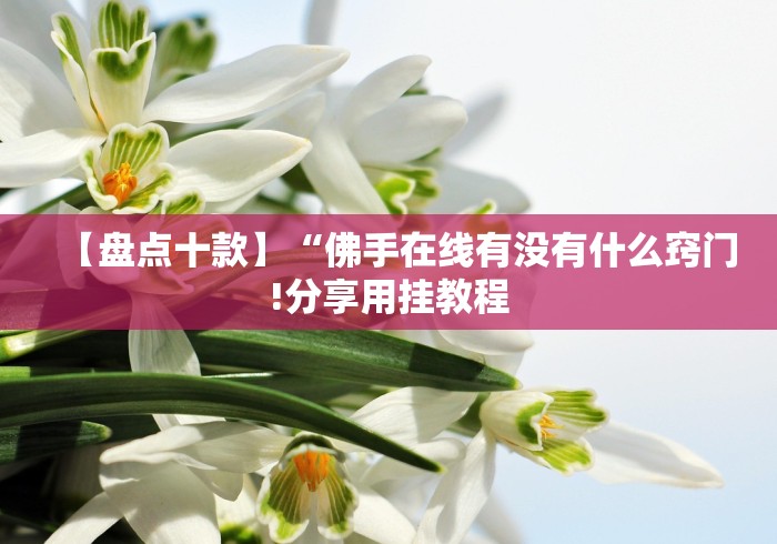 【盘点十款】“佛手在线有没有什么窍门!分享用挂教程
