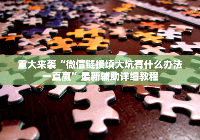 重大来袭“微信链接填大坑有什么办法一直赢”最新辅助详细教程