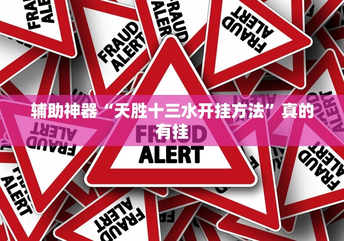 辅助神器“天胜十三水开挂方法”真的有挂