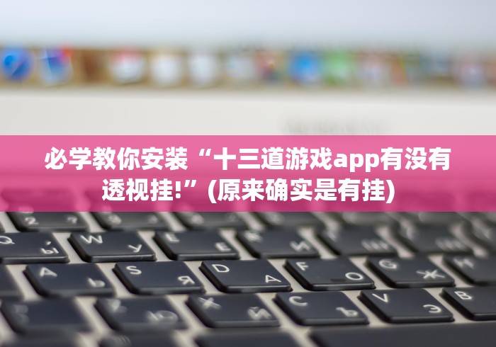必学教你安装“十三道游戏app有没有透视挂!”(原来确实是有挂)