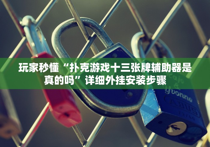 玩家秒懂“扑克游戏十三张牌辅助器是真的吗”详细外挂安装步骤