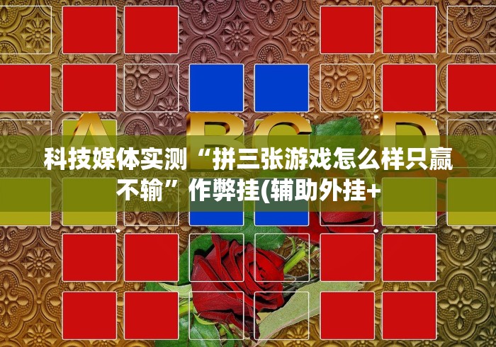 科技媒体实测“拼三张游戏怎么样只赢不输”作弊挂(辅助外挂+