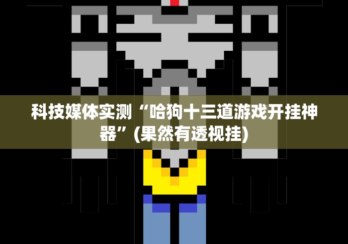 科技媒体实测“哈狗十三道游戏开挂神器”(果然有透视挂)