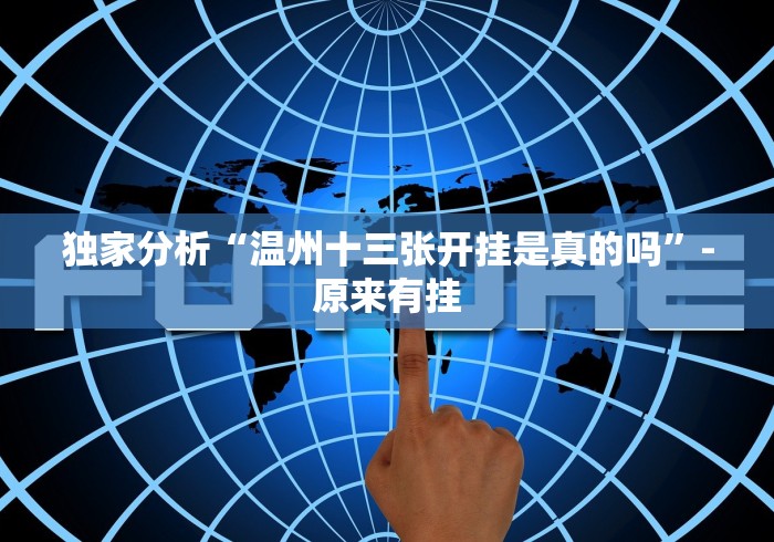 独家分析“温州十三张开挂是真的吗”-原来有挂