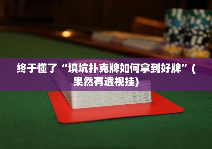 终于懂了“填坑扑克牌如何拿到好牌”(果然有透视挂)