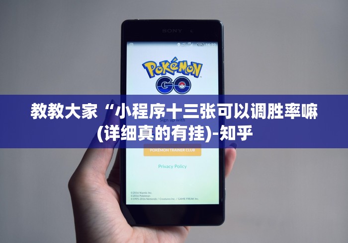 教教大家“小程序十三张可以调胜率嘛(详细真的有挂)-知乎