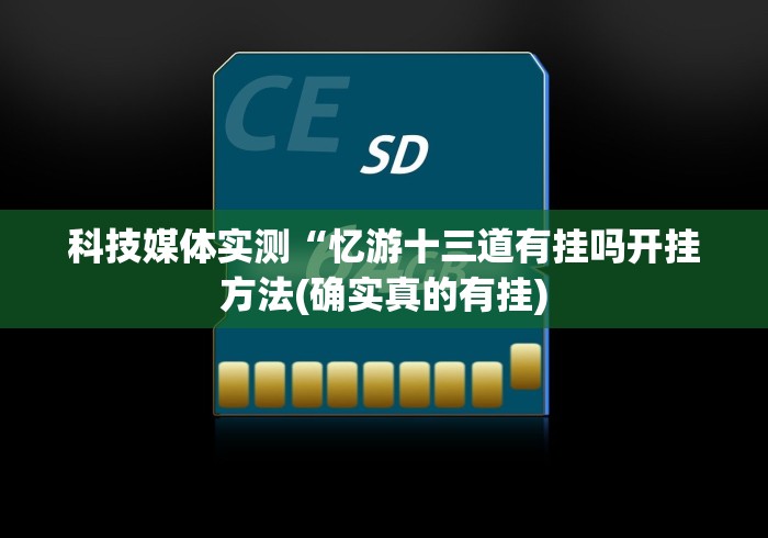 科技媒体实测“忆游十三道有挂吗开挂方法(确实真的有挂)