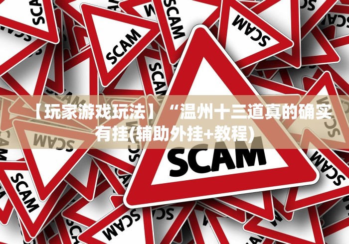 【玩家游戏玩法】“温州十三道真的确实有挂(辅助外挂+教程)