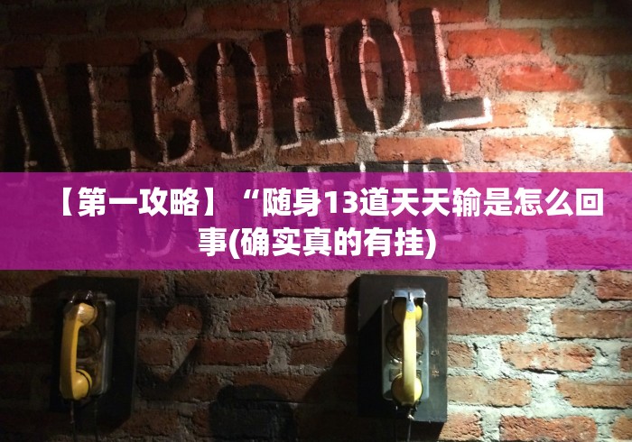 【第一攻略】“随身13道天天输是怎么回事(确实真的有挂)