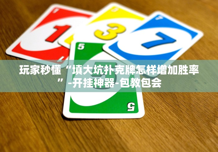 玩家秒懂“填大坑扑克牌怎样增加胜率”-开挂神器-包教包会