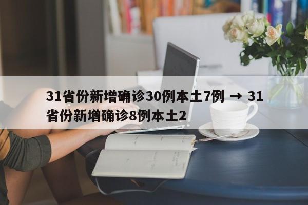 31省份新增确诊30例本土7例 → 31省份新增确诊8例本土2